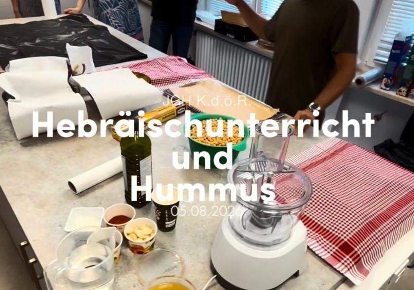 Hebräisch lernen + Hummus kochen